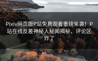 Pixiv网页版P站免费观看重磅来袭！P站在线反差神秘人秘闻揭秘，评论区炸了