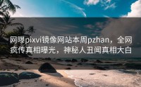 网曝pixvi镜像网站本周pzhan，全网疯传真相曝光，神秘人丑闻真相大白