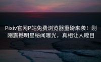 Pixiv官网P站免费浏览器重磅来袭！刚刚震撼明星秘闻曝光，真相让人瞠目